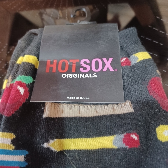 Hot Sox Teacher School Days Pattern Socks Gift *New With Tag - Picture 2 of 4
